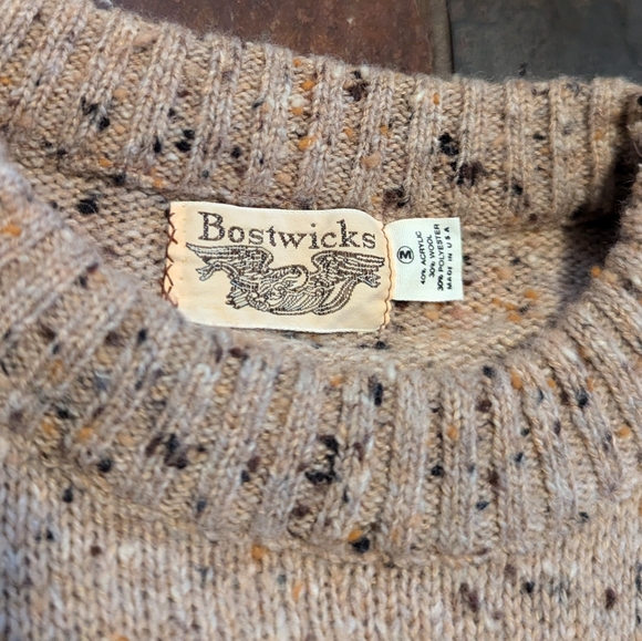 vintage 1970's 1980's CREWNECK PULLOVER SWEATER - Picture 8 of 8